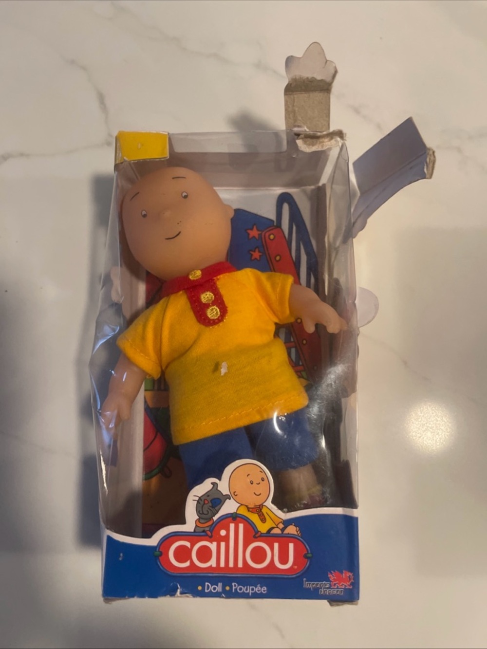 Caillou doll toy opened box ripped y2k